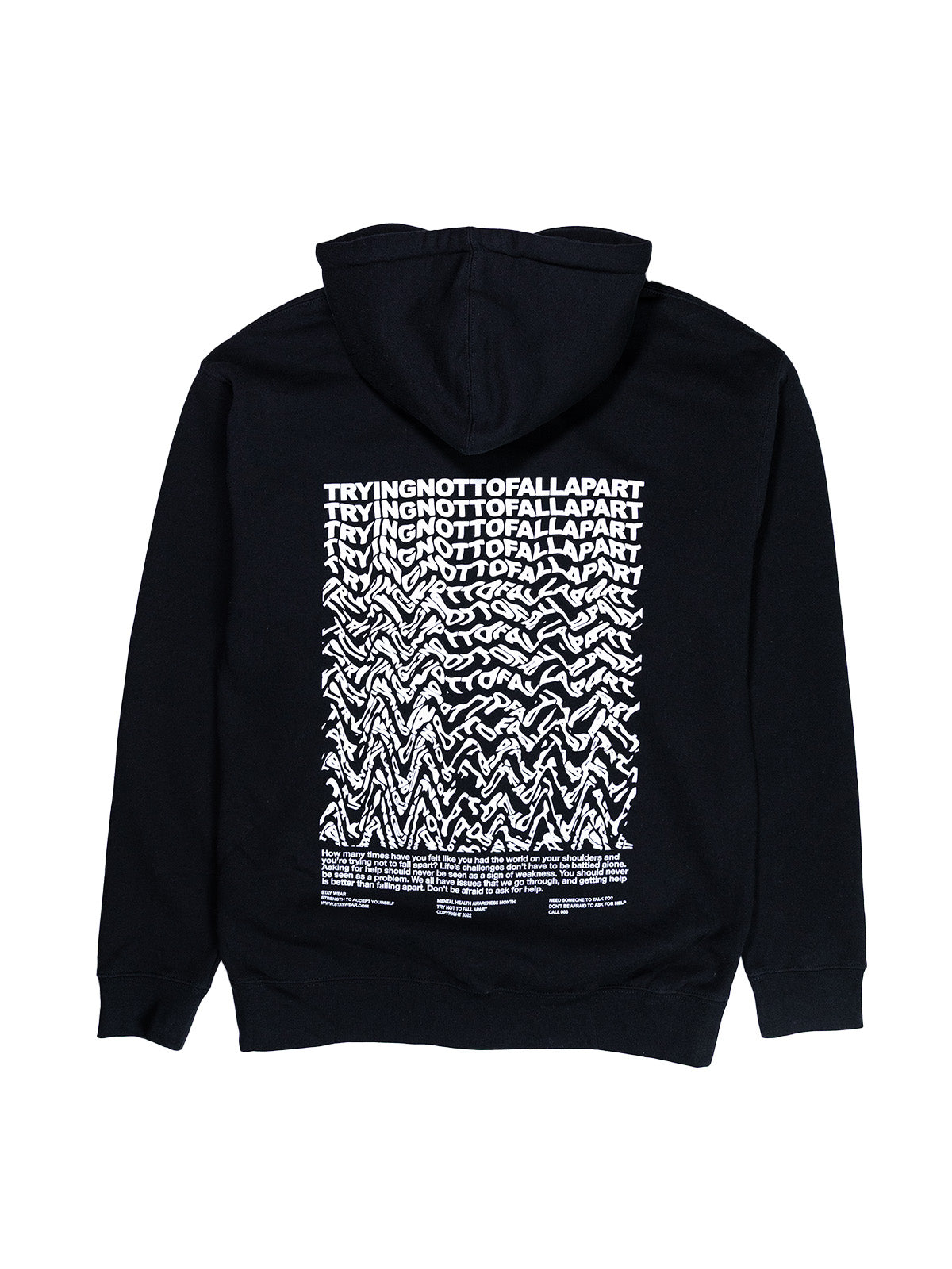 Trying Zip-Up Hoodie - Black