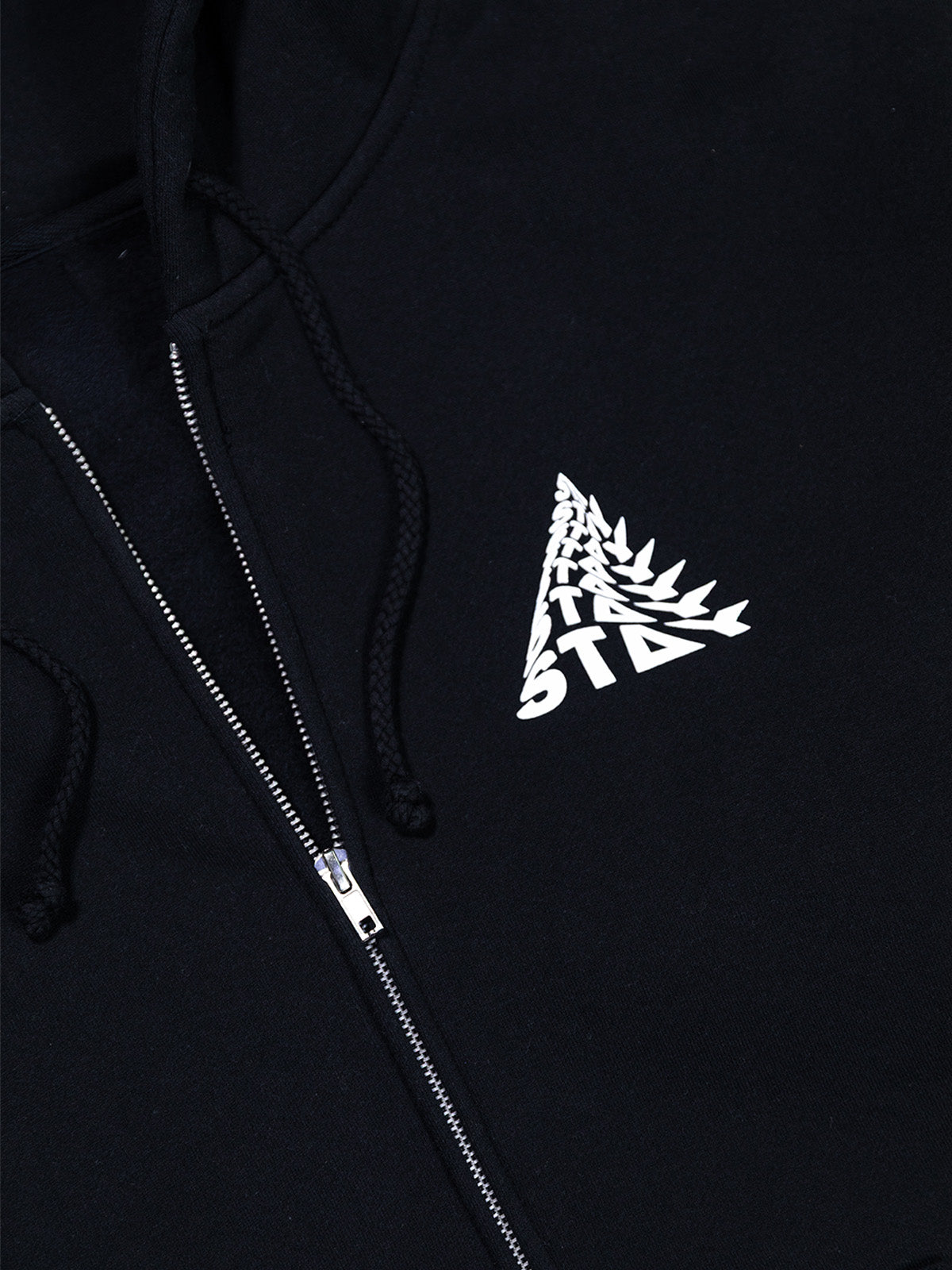 Trying Zip-Up Hoodie - Black