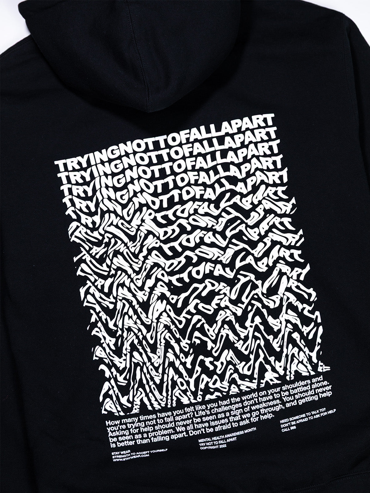 Trying Zip-Up Hoodie - Black