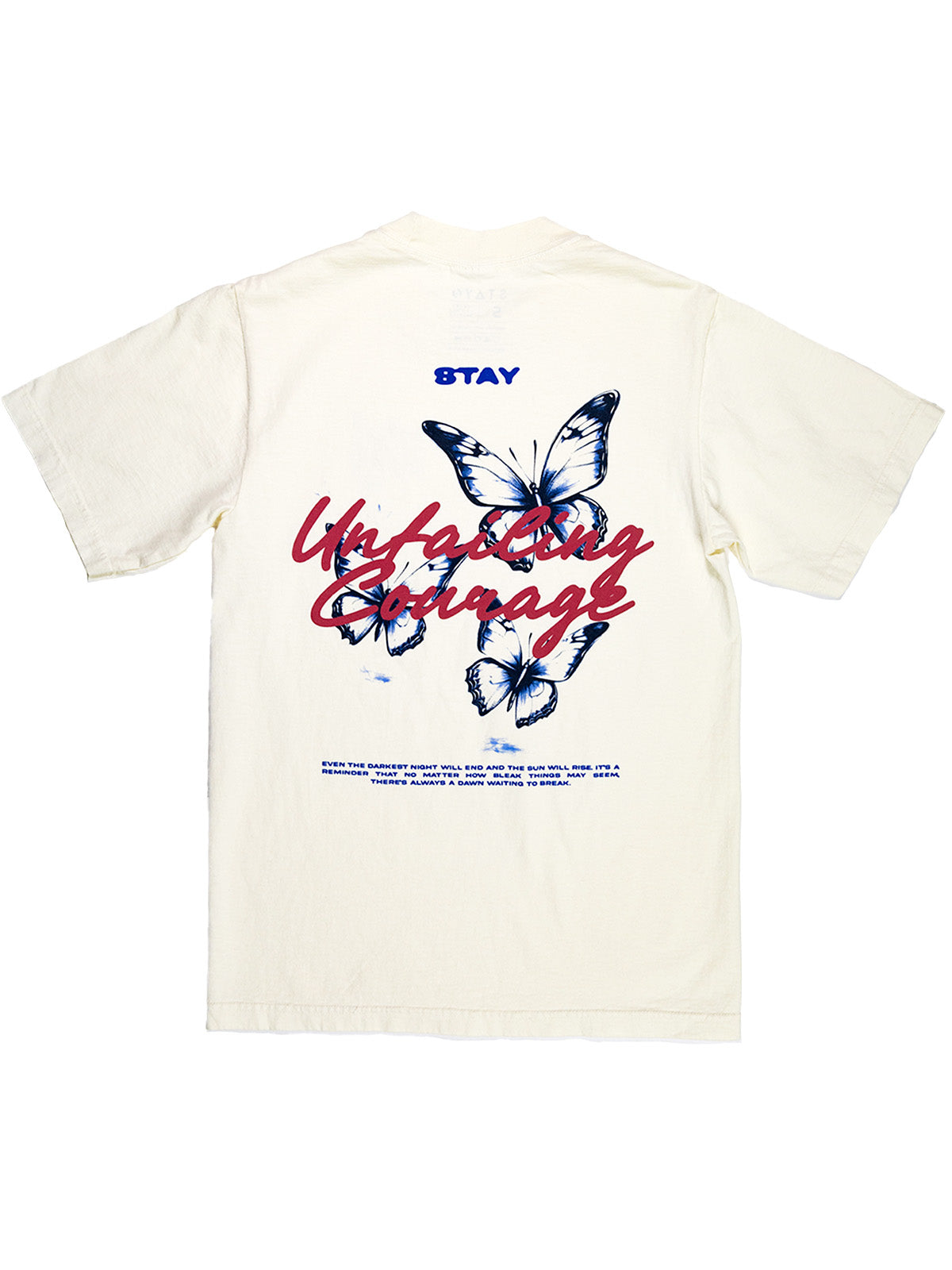 Unfailing Courage Oversized Tee - Cream