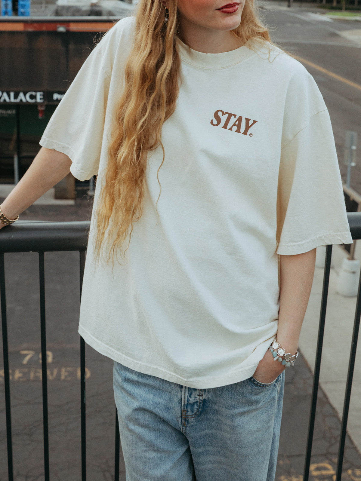 Unseen Realities Oversized Tee - Cream