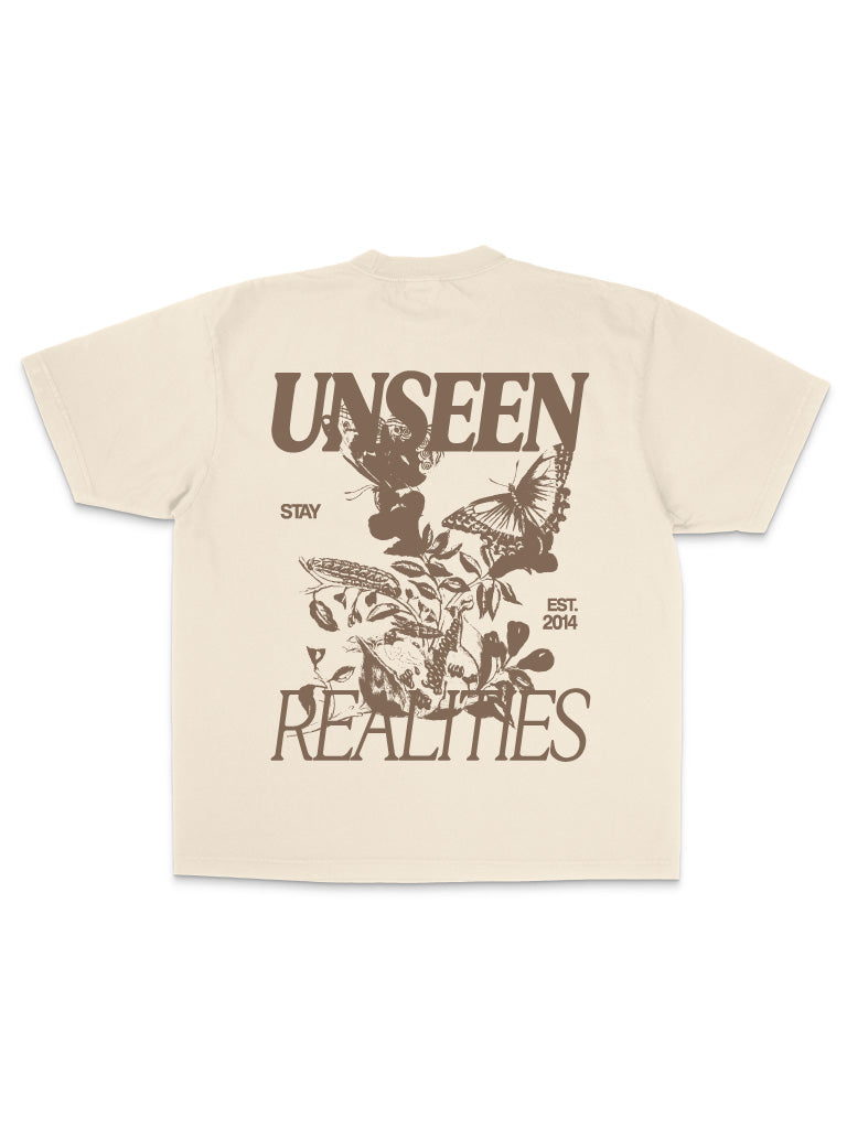 Unseen Realities Oversized Tee - Cream