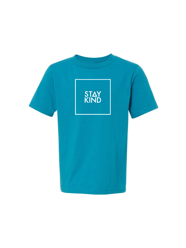 Youth Stay Kind Tee - Turquoise