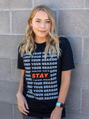 Printed Black T Shirt | Unisex Black T Shirt | STAY WEAR
