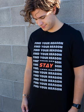 Printed Black T Shirt | Unisex Black T Shirt | STAY WEAR