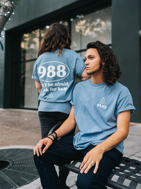 Slate Blue 988 Tee | Slate Blue Tee | STAY WEAR