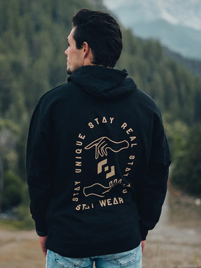 Reach Out Hoodie - Black - STAY WEAR