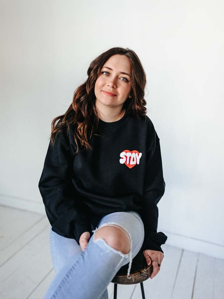 Black clearance love sweatshirt