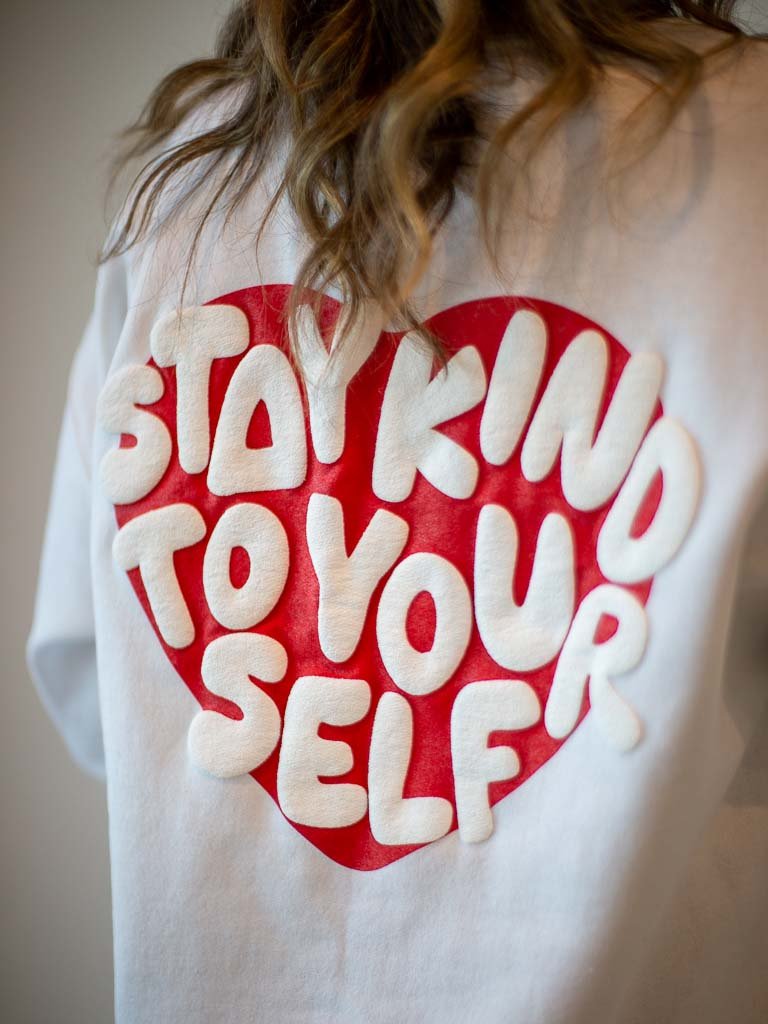 Self Love Sweatshirt - White - STAY WEAR