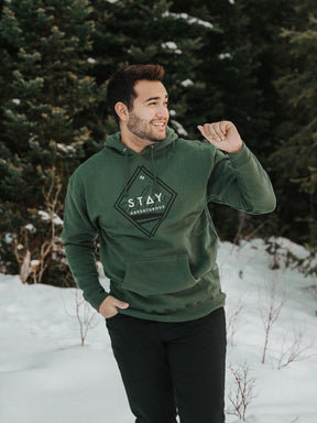 Stay Adventurous Hoodie - Alpine Green - STAY WEAR