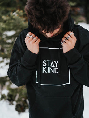 Stay Kind Hoodie - Black - STAY WEAR