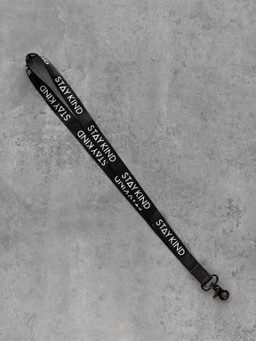 Stay Kind Lanyard - Black - STAY WEAR