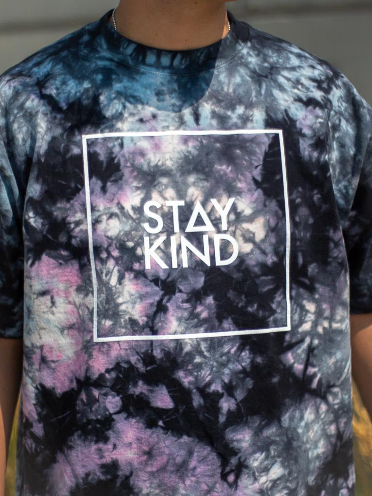 Stay Kind Tie-Dye Tee - Milky Way - STAY WEAR