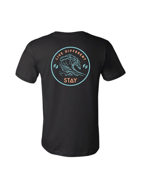 Waves Tee - Black - STAY WEAR