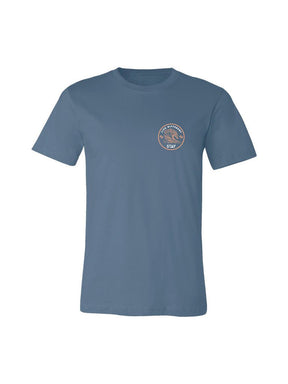Waves Tee - Blue Steel - STAY WEAR